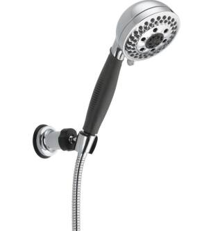 Delta 55445 Universal Showering 10 3/8" Wall Mount Multi-Function Handshower with H2Okinetic Technology