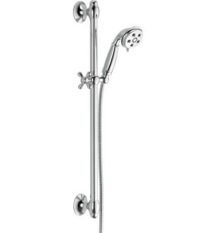 Delta 51308 Universal Showering 1.75 GPM Multi-Function Handshower and Slidebar