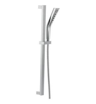 Delta 51799 Universal Showering Wall Mount Multi-Function Handshower and Slidebar with H2Okinetic Technology