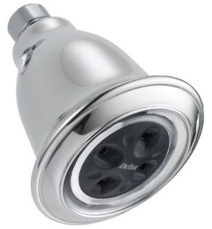 Delta RP54752 Universal Showering 3 7/8" Raincan Single-Setting Shower Head with H2Okinetic Technology