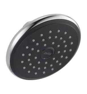 Delta RP51305 Universal Showering 5 1/8" Raincan Single-Setting Shower Head with Touch-Clean Technology