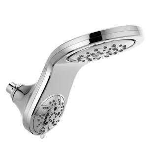 Delta 58581-PK Universal Showering HydroRain 8" Wall Mount 1.75 GPM Multi-Function Two-in-One Shower Head With Finish: Chrome
