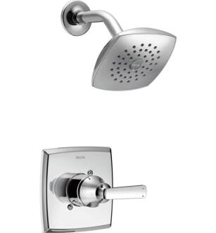 Delta T14264 Ashlyn Monitor 14 Series Pressure Balanced Shower Trim with Single Function Showerhead With Finish: Chrome