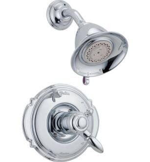 Delta T17255 Victorian Monitor 17 Series Pressure Balanced Shower Trim with Multi Function Showerhead With Finish: Chrome