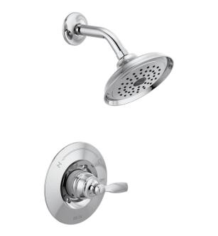 Delta T14232 Woodhurst Wall Mount Shower Trim with Single Function Showerhead in Chrome