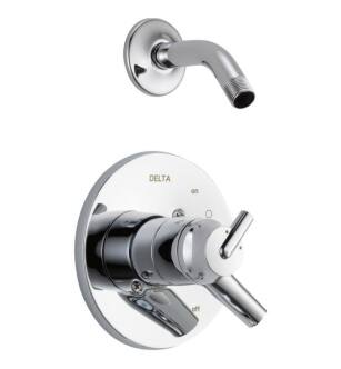 Delta T17259-LHD Trinsic 17 Series Pressure Balanced Shower Trim - Less Showerhead With Finish: Chrome