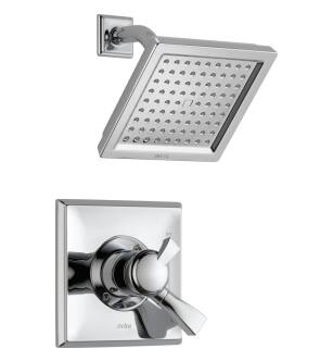 Delta T17251-WE Dryden 17 Series Pressure Balanced Shower Trim with Single Function Showerhead in Chrome