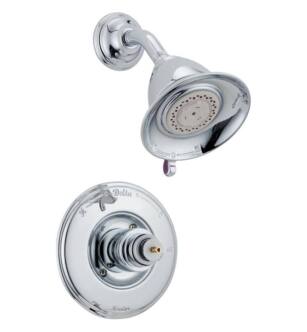 Delta T14255LHP Victorian Monitor 14 Series Pressure Balanced Shower Trim with Multi-Function Showerhead