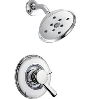 Delta T17293 Linden Monitor 17 Series Dual Function Pressure Balanced Shower Trim with Single Function Showerhead With Finish: Chrome