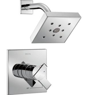 Delta T17267 Ara Monitor 17 Series Pressure Balanced Shower Trim with H2Okinetic Showerhead