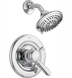 Delta T17238 Lahara Monitor 17 Series Dual Function Pressure Balanced Shower Trim with Multi Function Showerhead