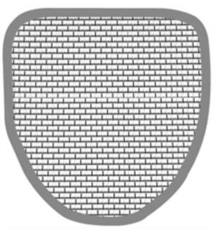 Duravit 0050421000 Stainless Steel Urinal Screen in Polished Chrome