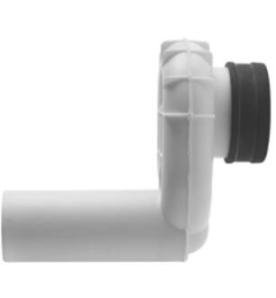 Duravit 0051120000 Siphon for Urinal with Horizontal Outlet for Urinal in White