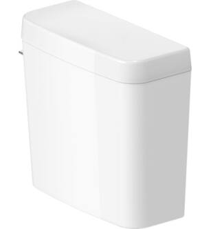 Duravit 0927200002 D-Code Single Flush Toilet Tank with Side Lever in White