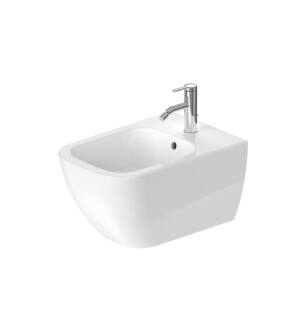 Duravit 2258150000 Happy D.2 Single Hole Wall Mount Bidet in White