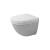 Duravit 2227090092 Starck 3 Dual Flush One-Piece Wall Mounted Compact Elongated Toilet in White