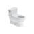 Duravit 2120010001 Starck 3 Single Flush One-Piece Floor Mounted Elongated Toilet in White