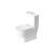 Duravit 0128090092 Starck 3 Dual Flush Two-Piece Floor Mounted Close Coupled Elongated Toilet in White