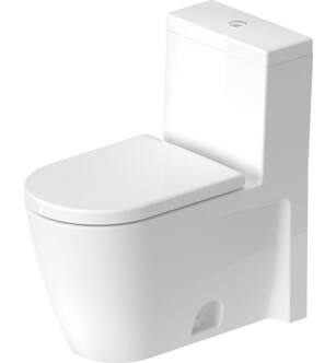 Duravit 2133010005 Starck 2 Single Flush One-Piece Floor Mounted Elongated Toilet in White