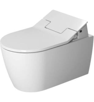Duravit 2529590092 ME by Starck 22 1/2" Dual Flush One-Piece Wall Mounted Rimless Elongated Toilet in White
