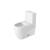 Duravit 2173510001 ME by Starck 28 3/4" Dual Flush One-Piece Floor Mounted Rimless Elongated Toilet in White