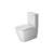 Duravit 2134090092 Happy D.2 Dual Flush Two-Piece Floor Mounted Close Coupled Elongated Toilet in White