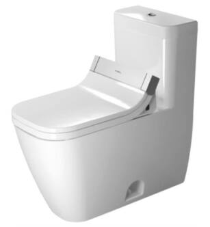 Duravit 2121510001 Happy D.2 28" Dual Flush One-Piece Floor Mounted Elongated Toilet in White