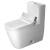 Duravit 2121510001 Happy D.2 28" Dual Flush One-Piece Floor Mounted Elongated Toilet in White