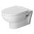 Duravit 2562090092 DuraStyle Dual Flush One-Piece Wall Mounted Basic Rimless Elongated Toilet in White