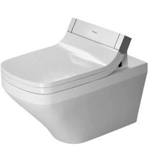 Duravit 2537590092 DuraStyle 24 3/8" Dual Flush One-Piece Wall Mounted Elongated Toilet in White