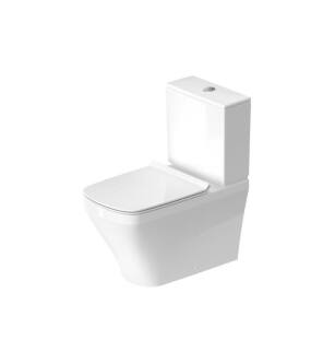 Duravit 2156090092 DuraStyle Dual Flush Two-Piece Floor Mounted Close Coupled Elongated Toilet in White