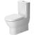 Duravit 2138090092 Darling New Dual Flush Two-Piece Close Coupled Floor Mounted Elongated Toilet in White