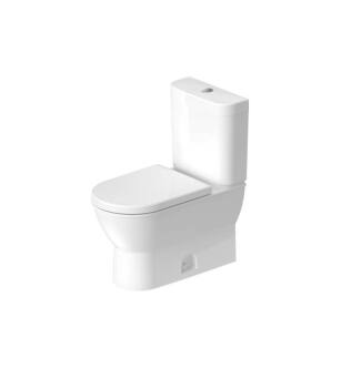 Duravit 2126010000 Darling New Single Flush Two-Piece Floor Mounted Elongated Toilet in White