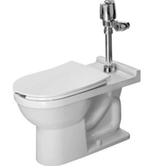 Duravit 2165010000 Starck 3 Single Flush One-Piece Floor Mounted Visible Inlet Elongated Toilet in White