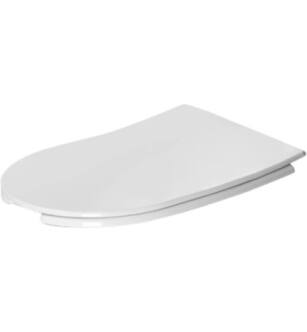 Duravit 0066010000 Starck 3 18 1/2" Plastic Open Front Elongated Toilet Seat and Cover without Soft Close in White