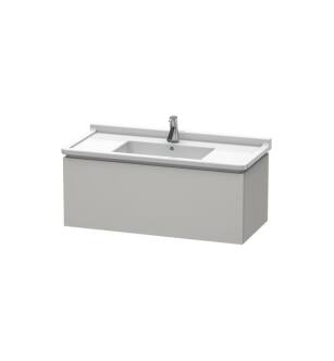 Duravit LC616600707 L-Cube 40 1/8" Wall Mount Single Bathroom Vanity with One Drawer in Concrete Gray Matte