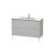 Duravit LC662800707 L-Cube 48" Floor Standing Single Bathroom Vanity with Two Drawers in Concrete Gray Matte