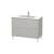 Duravit LC662700707 L-Cube 40 1/8" Floor Standing Single Bathroom Vanity with Two Drawers in Concrete Gray Matte