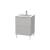 Duravit LC662500707 L-Cube 24 3/8" Floor Standing Single Bathroom Vanity with Two Drawers in Concrete Gray Matte