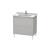 Duravit LC660900707 L-Cube 32 1/4" Floor Standing Single Bathroom Vanity with Two Drawers in Concrete Gray Matte