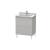 Duravit LC660800707 L-Cube 26 3/8" Floor Standing Single Bathroom Vanity with Two Drawers in Concrete Gray Matte