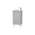 Duravit LC6273L0707 L-Cube 16 1/2" Floor Standing Single Bathroom Vanity with One Door and One Shelf in Concrete Gray Matte