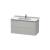 Duravit LC626600707 L-Cube 40 1/8" Wall Mount Single Bathroom Vanity with Two Drawers in Concrete Gray Matte