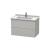 Duravit LC626500707 L-Cube 32 1/4" Wall Mount Single Bathroom Vanity with Two Drawers in Concrete Gray Matte