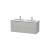 Duravit LC625800707 L-Cube 50 3/4" Wall Mount Double Bathroom Vanity with Two Drawers in Concrete Gray Matte