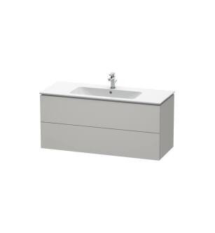 Duravit LC624300707 L-Cube 48" Wall Mount Single Bathroom Vanity with Two Drawers in Concrete Gray Matte