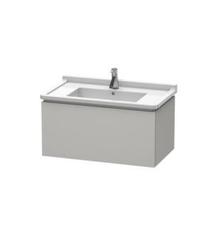 Duravit LC616500707 L-Cube 32 1/4" Wall Mount Single Bathroom Vanity with One Drawer in Concrete Gray Matte