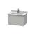 Duravit LC616400707 L-Cube 26 3/8" Wall Mount Single Bathroom Vanity with One Drawer in Concrete Gray Matte