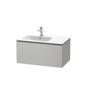 Duravit LC614100707 L-Cube 32 1/4" Wall Mount Single Bathroom Vanity with One Drawer in Concrete Gray Matte