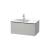 Duravit LC614100707 L-Cube 32 1/4" Wall Mount Single Bathroom Vanity with One Drawer in Concrete Gray Matte